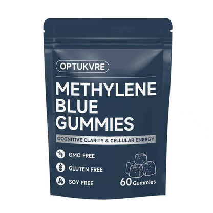 Methylene Blue Gummies Premium Cognitive Support Brain Health Memory Focus Boost Antioxidant Supplement for Adults