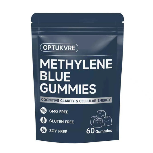 Methylene Blue Gummies Premium Cognitive Support Brain Health Memory Focus Boost Antioxidant Supplement for Adults