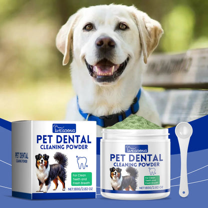 Pet Tooth Cleaning Powder Teeth Stain Remover Eliminates Bad Breath Tartar Remover Teeth Stone Cleaning Dog Dental Care Powder
