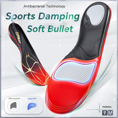 220+lbs Heavy Duty Orthopedic Arch Support Insole for Men Women Shock Absorption for Flat Feet Standing All Day Insole