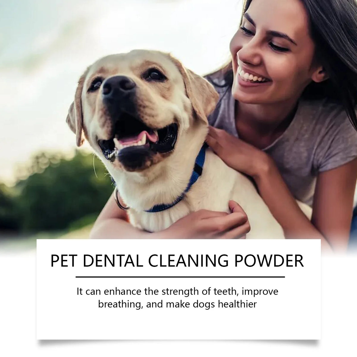 Pet Tooth Cleaning Powder Teeth Stain Remover Eliminates Bad Breath Tartar Remover Teeth Stone Cleaning Dog Dental Care Powder