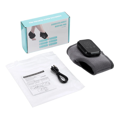 Electric Ankle Massager Foot Massager Hot Compress Vibration Massage Joint Protection Heated Brace for Plantar Fasciitis