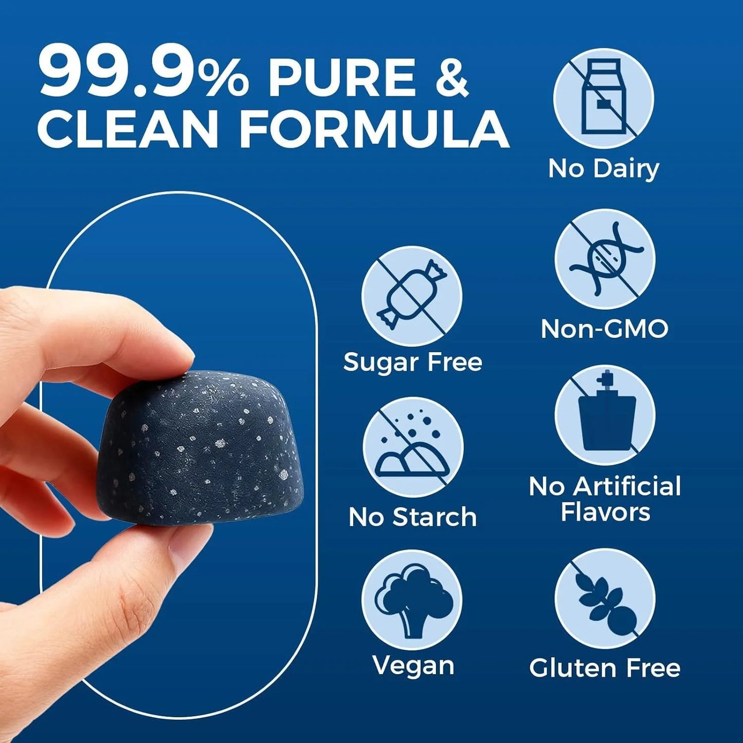Methylene Blue Gummies Premium Cognitive Support Brain Health Memory Focus Boost Antioxidant Supplement for Adults