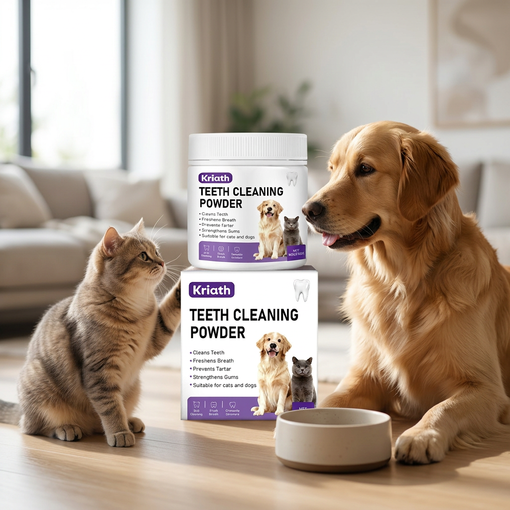 Pet Dental Cleaning Powder for Cats and Dogs
