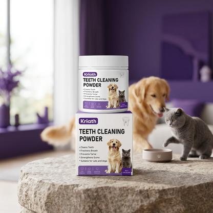 Pet Dental Cleaning Powder for Cats and Dogs